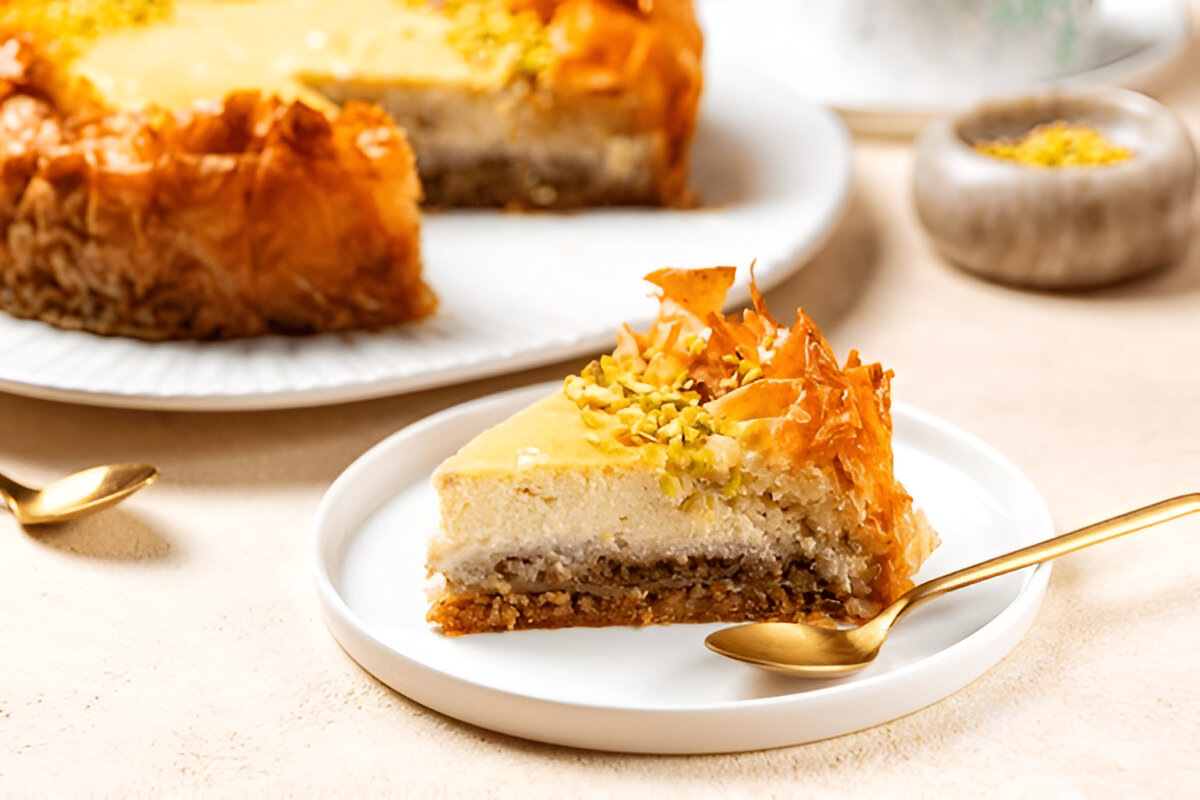 Saffron and Honey Cheesecake